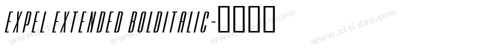 Expel Extended BoldItalic字体转换